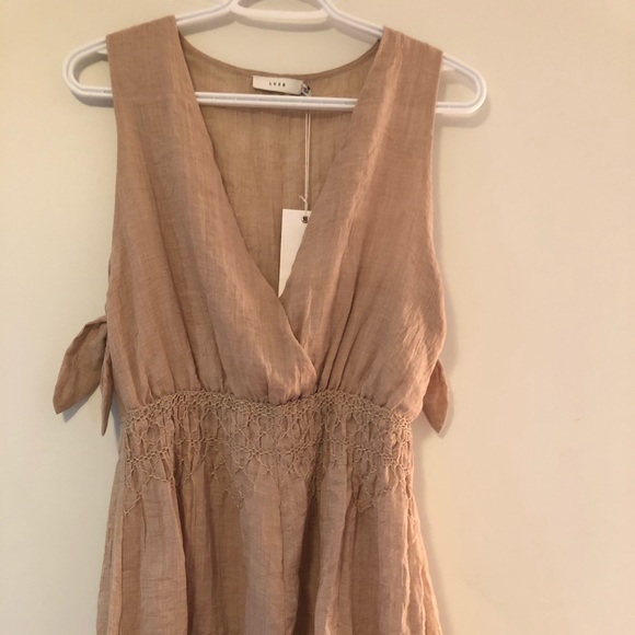 Lush Dresses & Skirts - SOLD. LUSH clothing beige romper